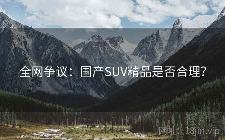 全网争议：国产SUV精品是否合理？