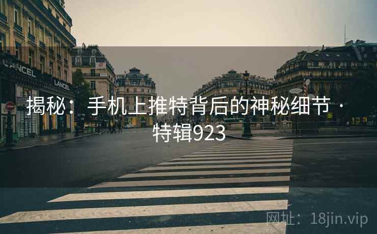 揭秘：手机上推特背后的神秘细节 · 特辑923