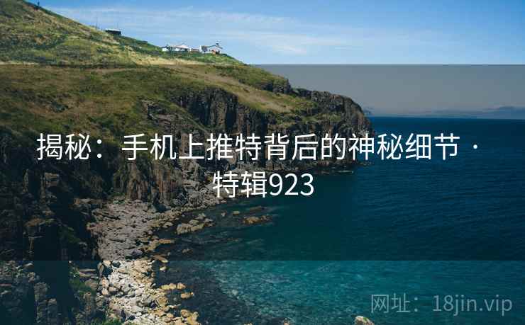 揭秘:手机上推特背后的神秘细节 · 特辑923 揭秘:手机上推特背后的神秘细节 · 特辑923